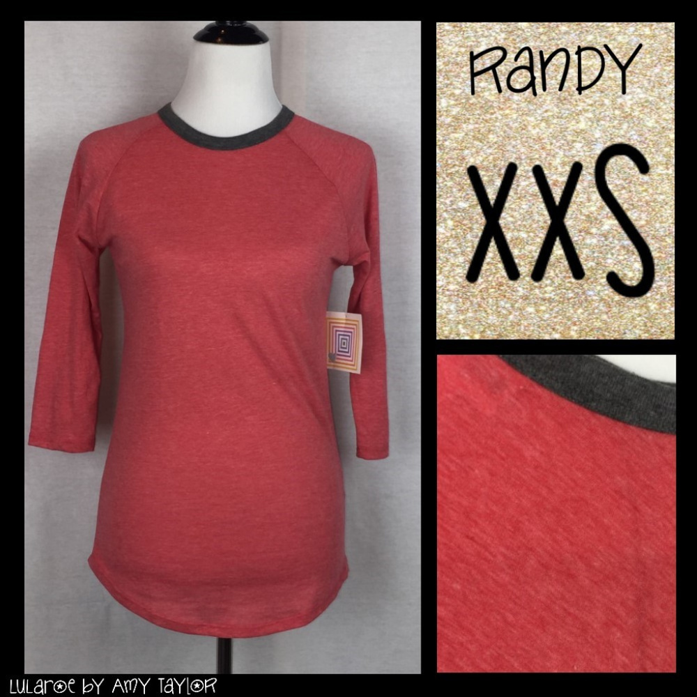 NWT LuLaRoe Randy Tee - SOLID - XXS